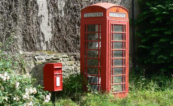 Old Phone Box Hopesay village